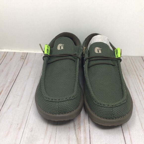 Gator Waders Mens Camp Shoes Slip On Outdoor Loafers Olive Green Size 10 - Picture 2 of 11
